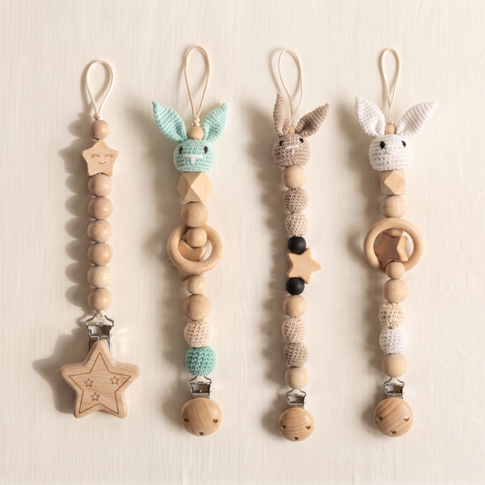 Schnullerkette aus Holz